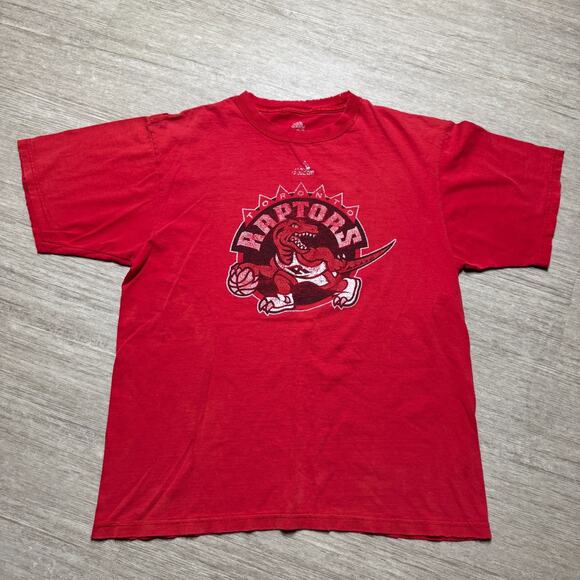Vintage Y2K Toronto Raptors Adidas Shirt Distressed Vince Carter Tracy Mcgrady M - Picture 1 of 6
